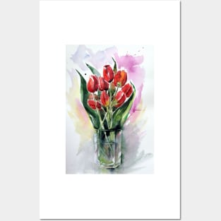 Still life with tulips Posters and Art